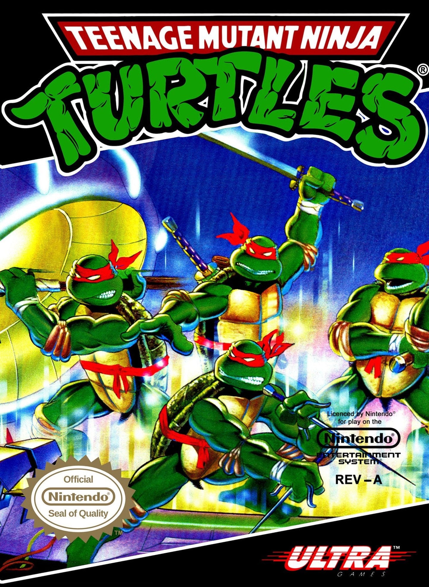 TMNT Video Game - Teenage Mutant Ninja Turtles (Nintendo NES)