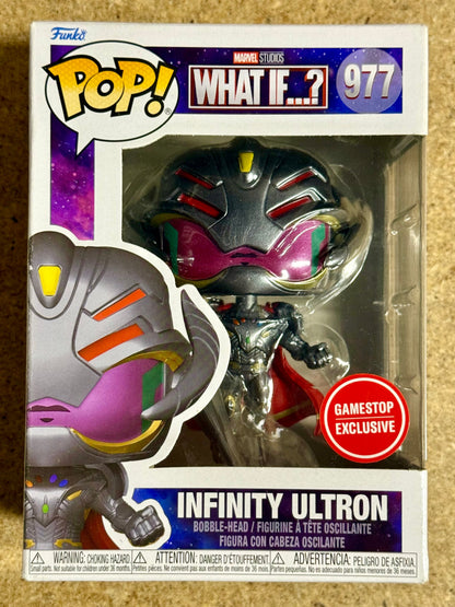Marvel Funko Pop! - Metallic Infinity Ultron #977 What If? 2021 Exclusive