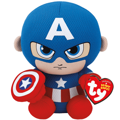 Marvel Beanie Babies: Captain America (Small)