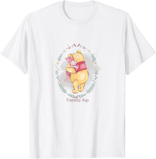 Disney T-Shirt - Pooh Bear & Piglet Friendship Hugs