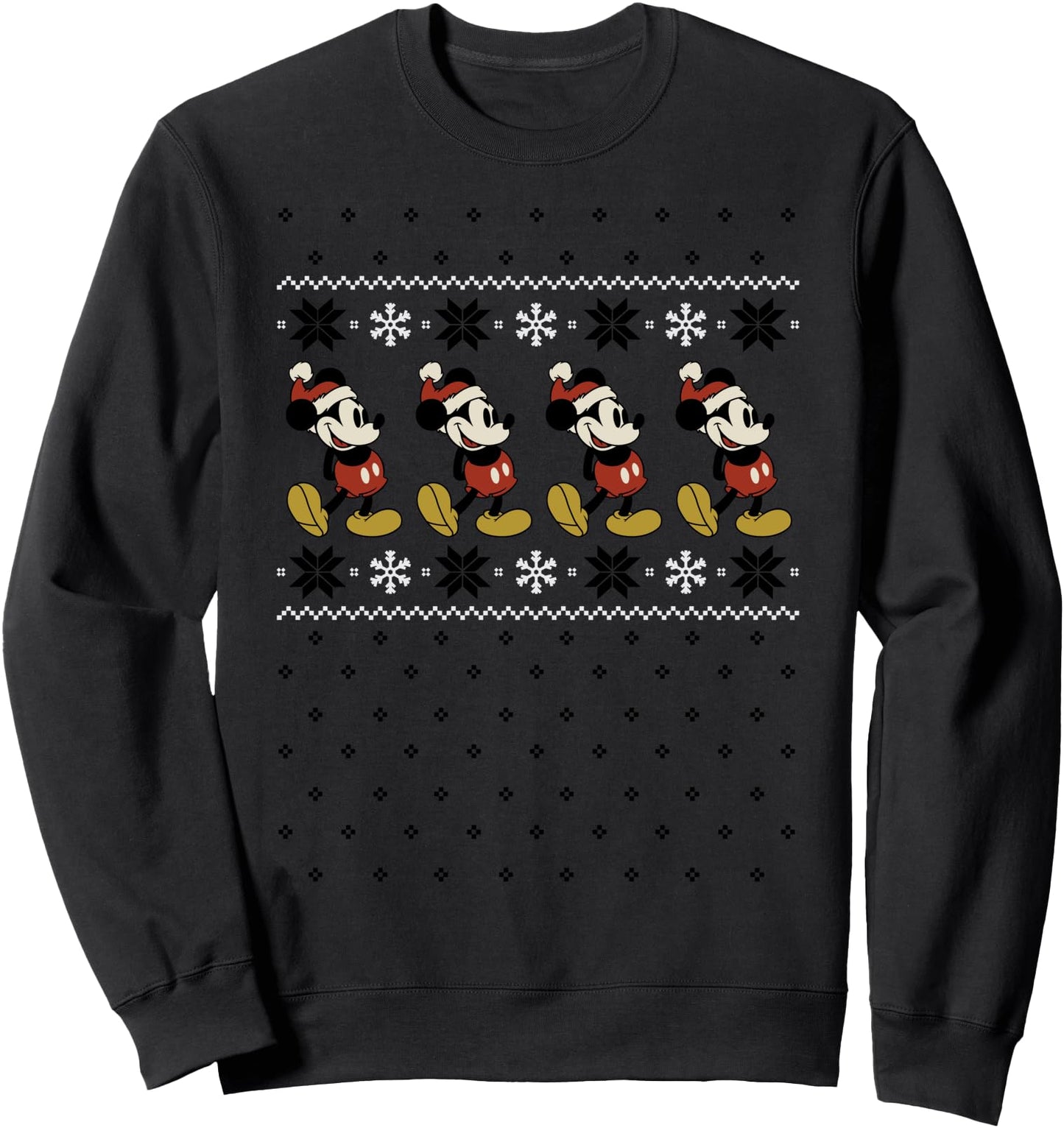 Disney Sweatshirt - White Mickey Mouse Christmas