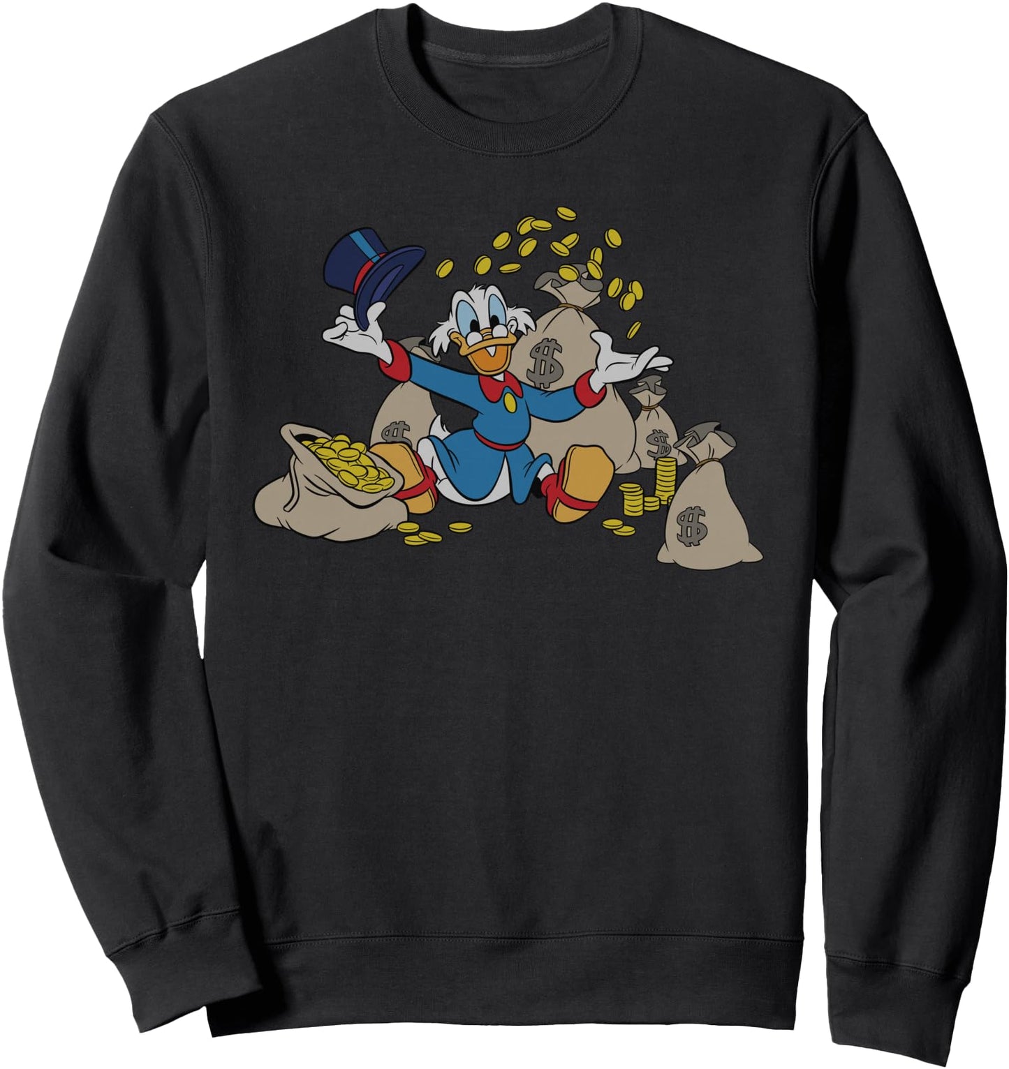 Disney Sweatshirt - Ducktales Scrooge McDuck Coins