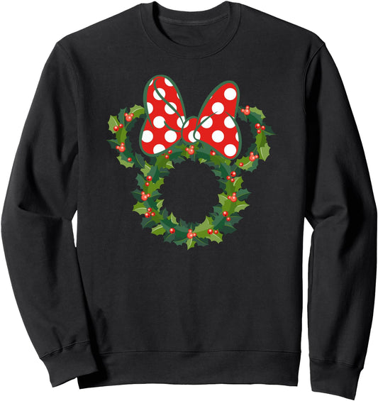Disney Sweatshirt - Minnie Holiday Wreath