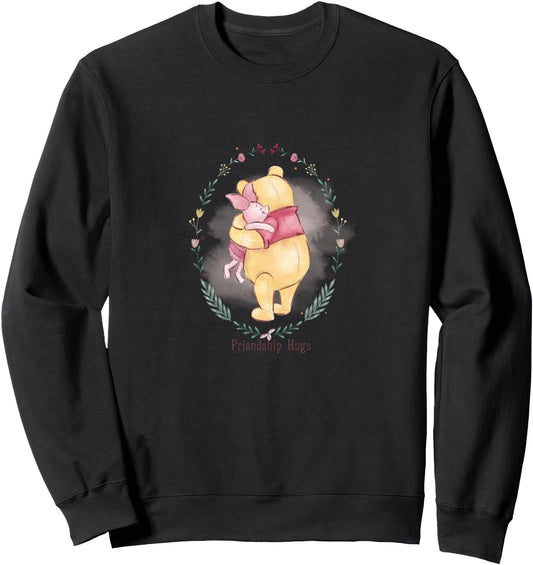 Disney Sweatshirt - Pooh Bear & Piglet Friendship Hugs