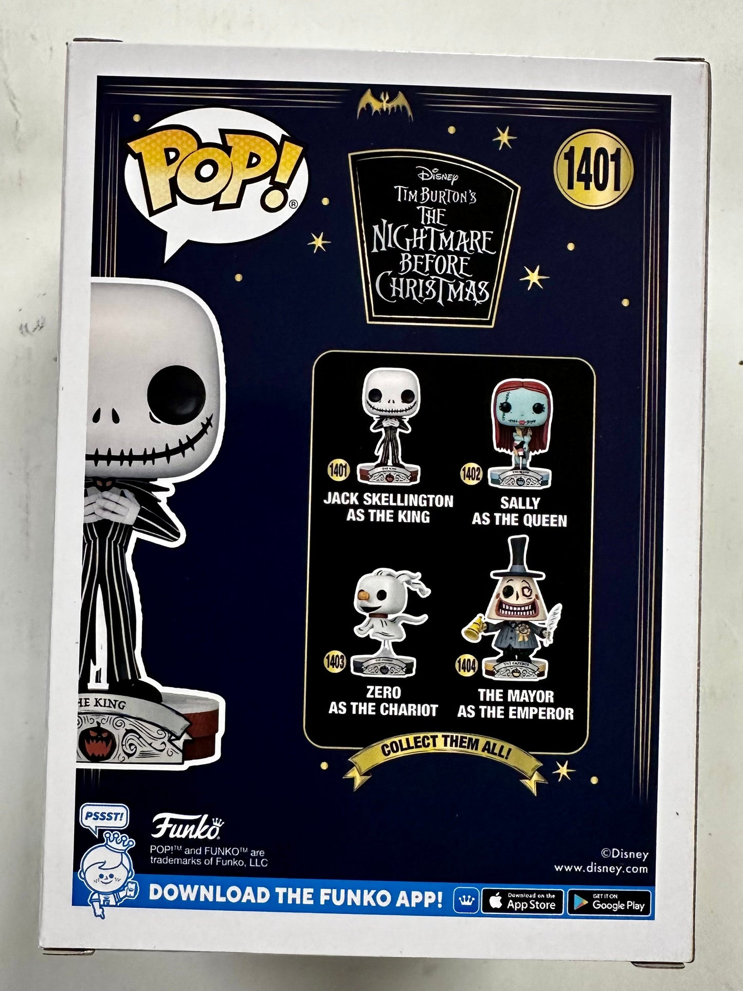 Disney Funko Pop! - Jack Skellington As The King #1401 Nightmare Christmas 2023