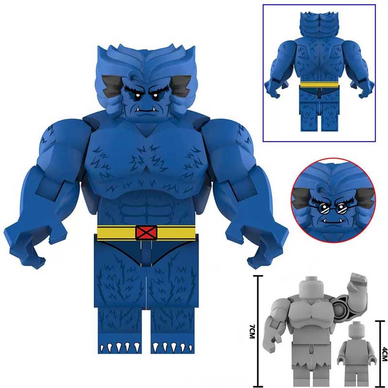 Marvel Lego Custom Minifigure - Beast From X-Men '97