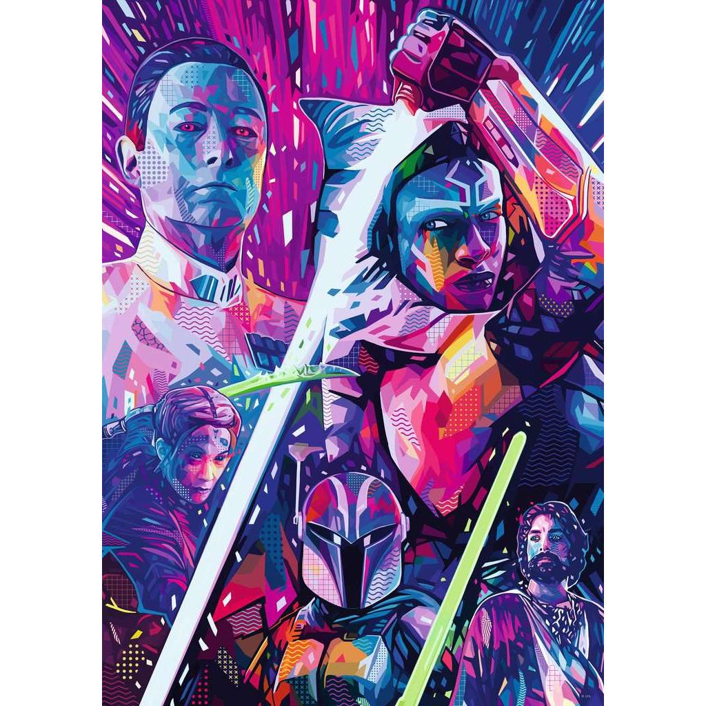 Star Wars Puzzle - Ahsoka "Star Wars Hyperspace" 500 Piece Jigsaw Puzzle Ravensburger