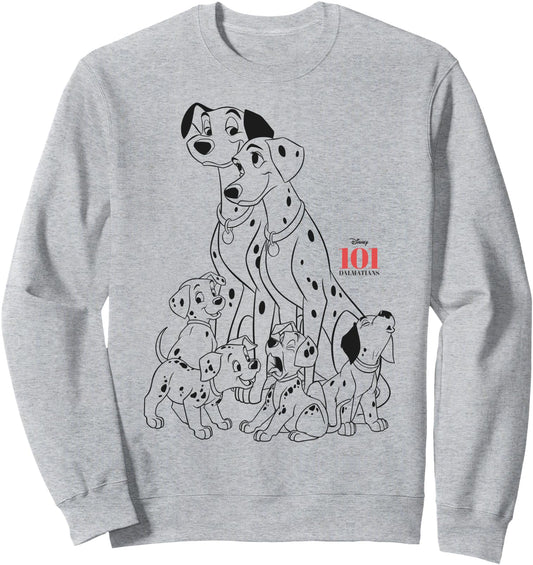 Disney Sweatshirt - 101 Dalmatians Family Group Shot
