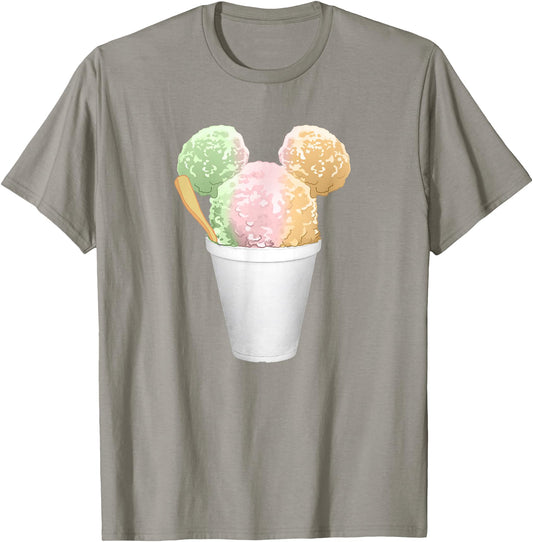 Disney T-Shirt - Mickey And Friends Shaved Ice Mickey Ears