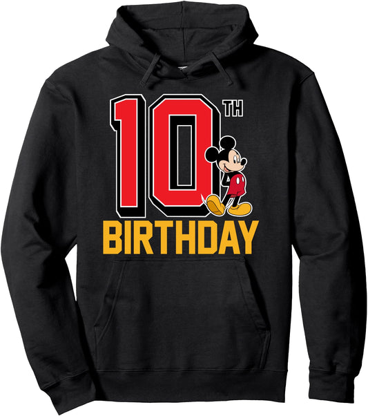 Disney Hoodie - Mickey Mouse 10th Birthday Hoodie Pullover