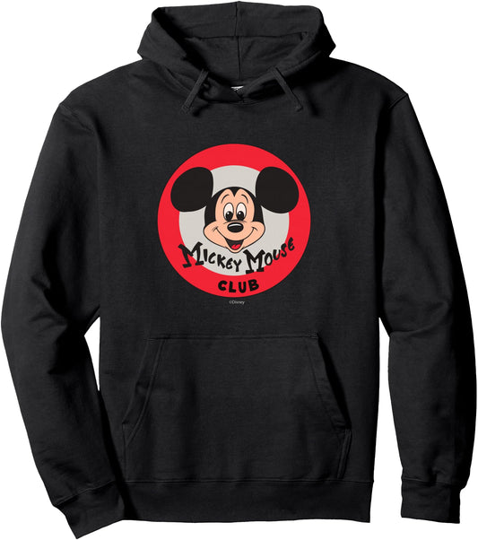 Disney Hoodie - Mickey Mouse Club Logo Color Vintage D100 Pullover