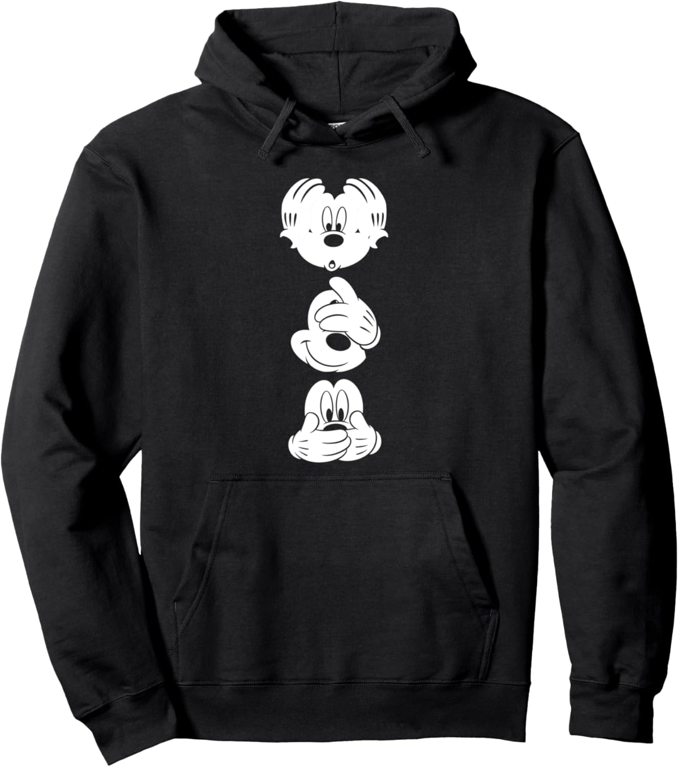 Disney Hoodie - Mickey Mouse Three Faces Hoodie Pullover