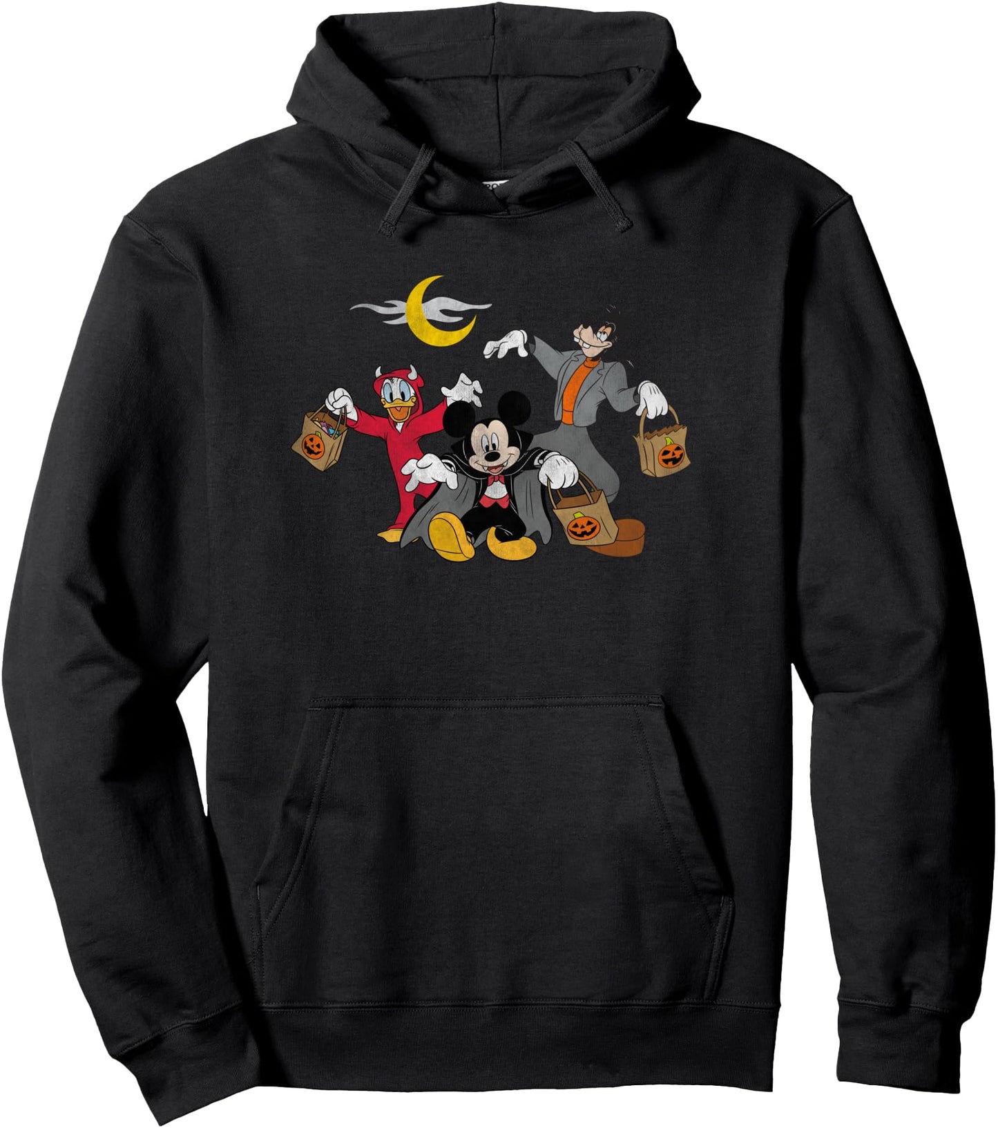 Disney Hoodie - Mickey Goofy Donald Halloween Squad Hoodie Pullover