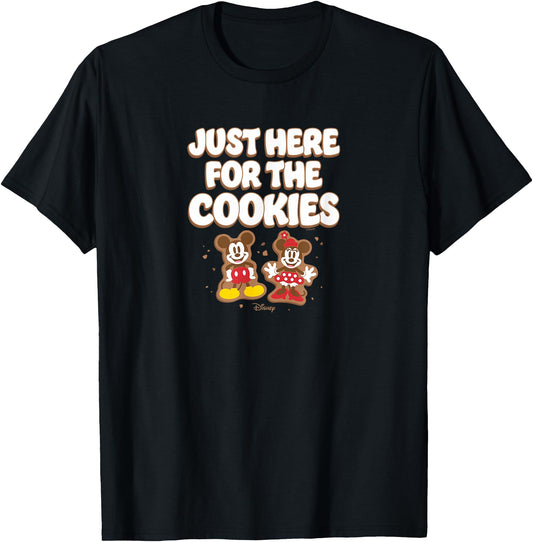 Disney T-Shirt - Mickey Minnie Just Here For The Cookies