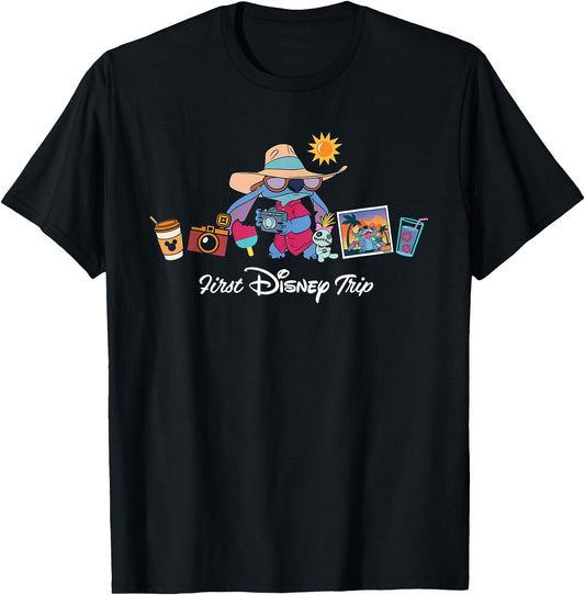Disney T-Shirt - Stitch & Scrump First Disney Trip Vacation Matching