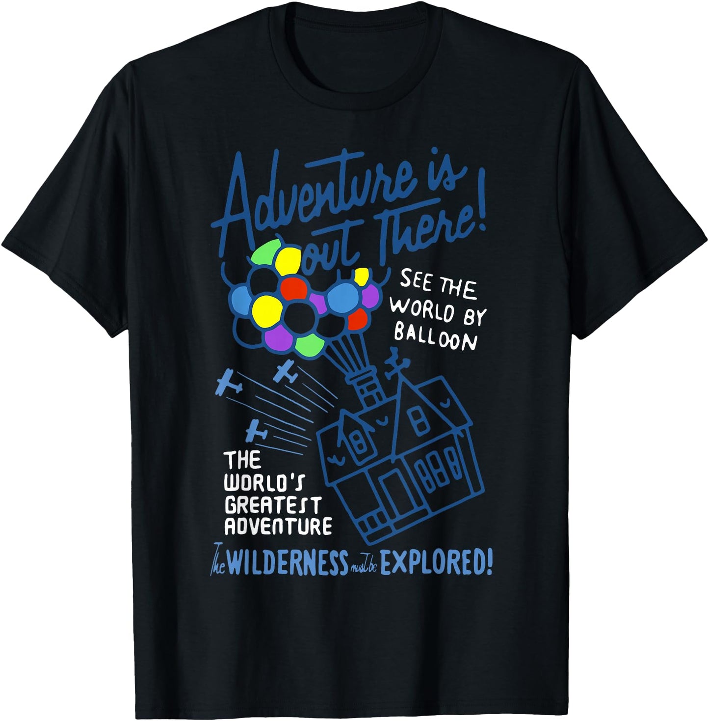 Disney T-Shirt - Up Adventure Is Out There Vintage Balloon House