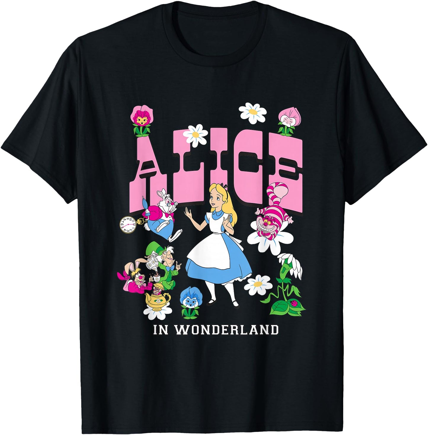Disney T-Shirt - Alice In Wonderland Wildflower Forest