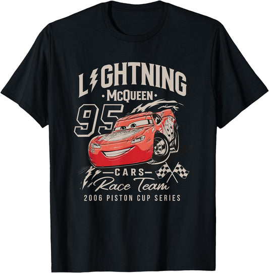 Disney T-Shirt - Cars Retro McQueen Piston Cup Series