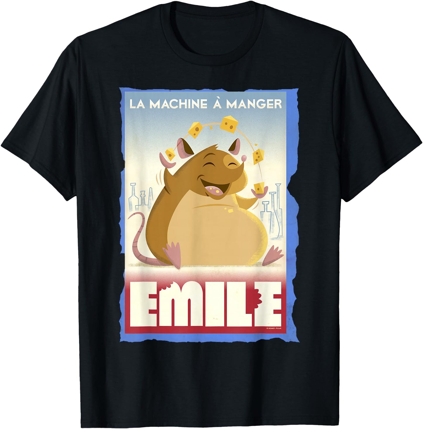 Disney T-Shirt - Ratatouille Emile Eating Poster