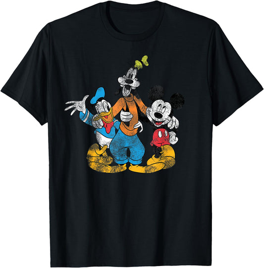 Disney T-Shirt - Mickey Donald and Goofy Trio