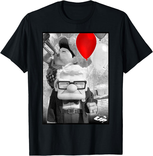 Disney T-Shirt - Up Carl & Russell Vintage Retro Trumpet Picture