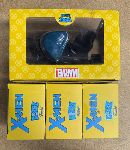 Marvel Funko Dorbz Set - Beast & Blackbird, Cyclops, Storm Emma Frost Lot Of 4
