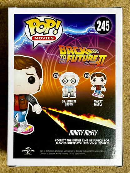 Movies Funko Pop! - Marty McFly On Hoverboard #245 Back to the Future 2015 Vaulted Exclusive