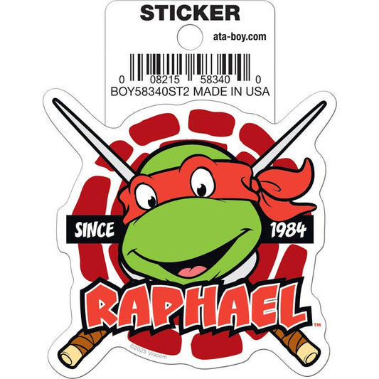 TMNT Raphael Head Die Cut Vinyl Sticker