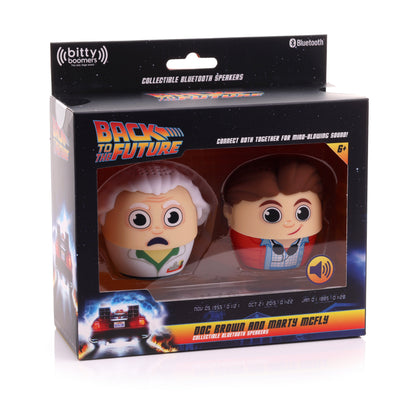 Back to the Future Bluetooth Speaker Set - Doc & Marty 2 Pack