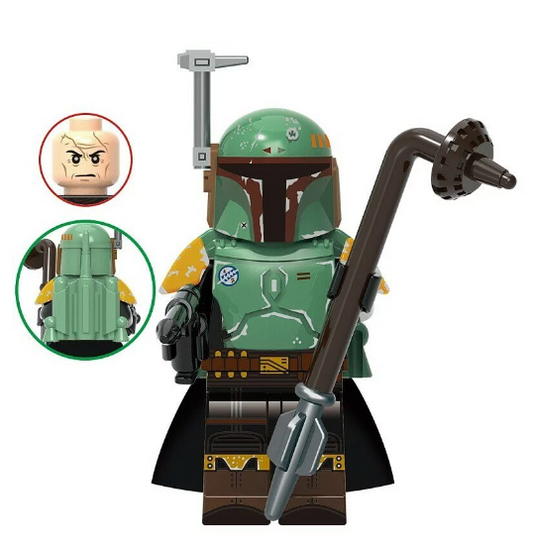 Star Wars Lego Custom Minifigure - Boba Fett (Book of Boba Fett)