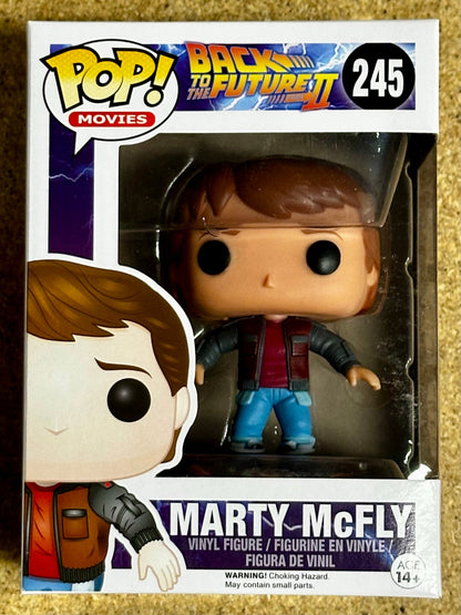 Movies Funko Pop! - Marty McFly On Hoverboard #245 Back to the Future 2015 Vaulted Exclusive