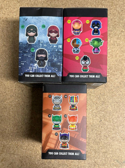 DC Funko Dorbz Set - Arrow Malcolm Merlyn, Robin & Zur-En-arrh Batman Exclusive Lot Of 3