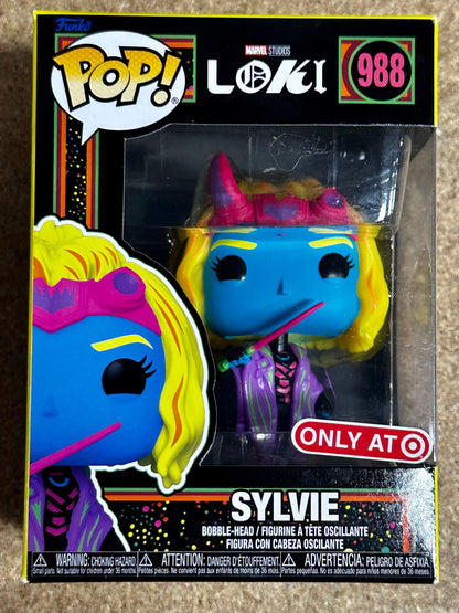 Marvel Funko Pop! - Sylvie #988 Loki Disney + Series 2022 Exclusive Black Light