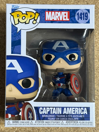 Marvel Funko Pop! - Captain America #1419 Marvel Comics New Classics 2024