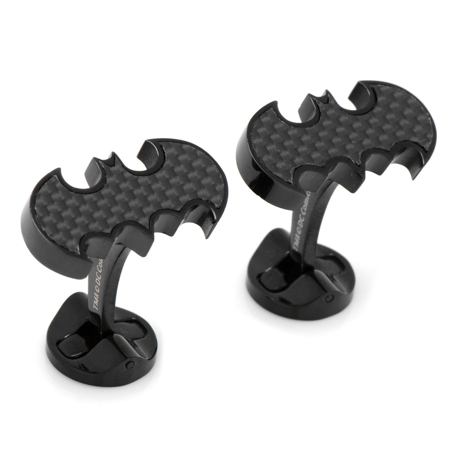 Batman Stainless Steel Carbon Fiber Cufflinks