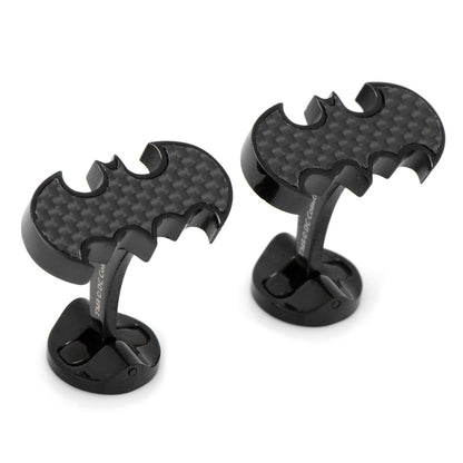 Batman Stainless Steel Carbon Fiber Cufflinks