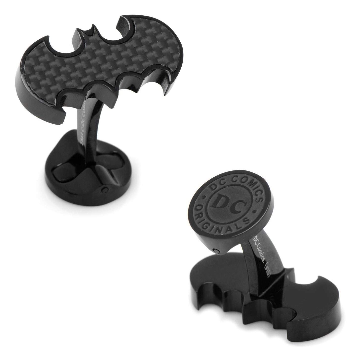 Batman Stainless Steel Carbon Fiber Cufflinks