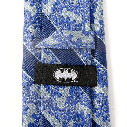 Batman Stripe Multi Emblem Blue Men's Tie