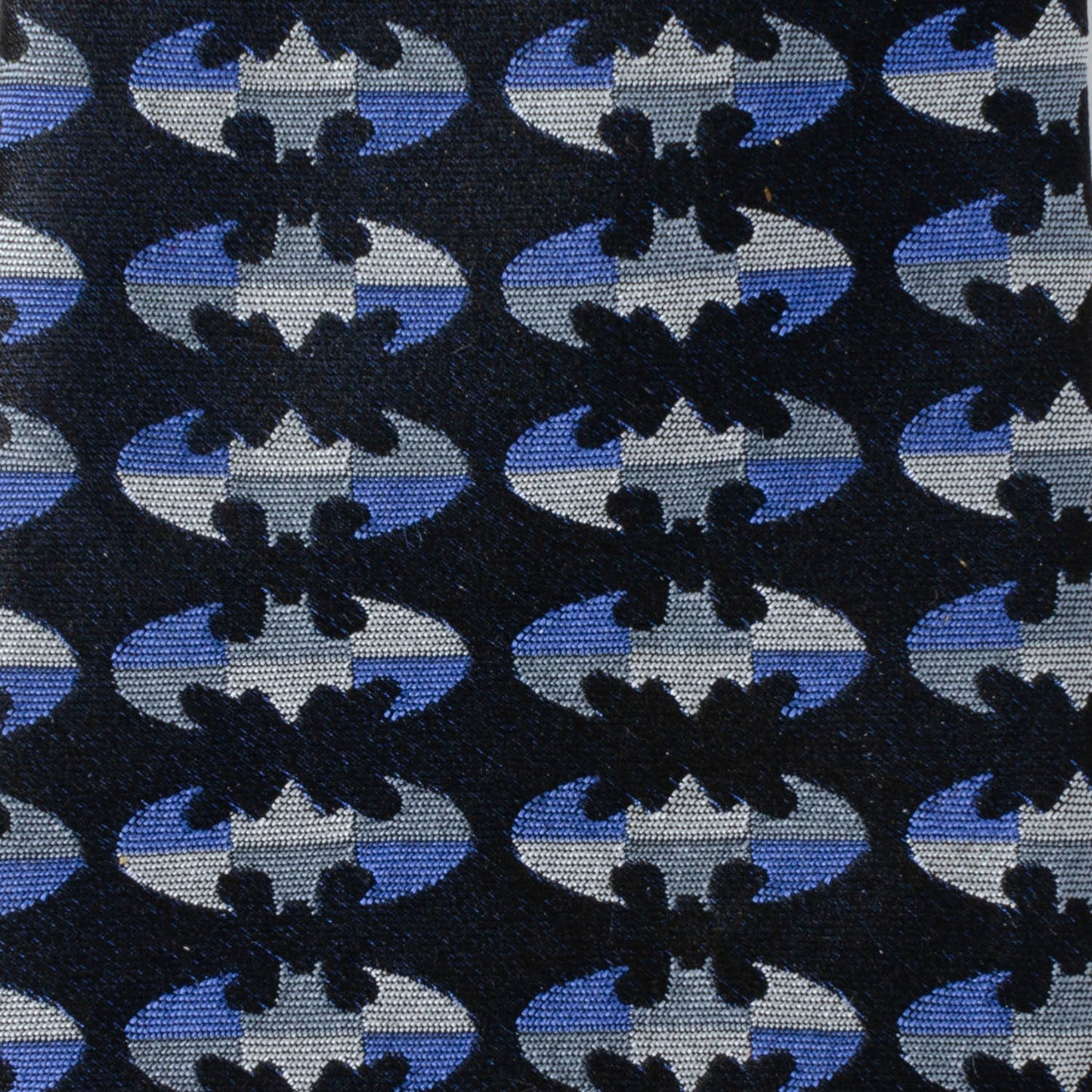 Batman Blue Blocked Black Men's Tie
