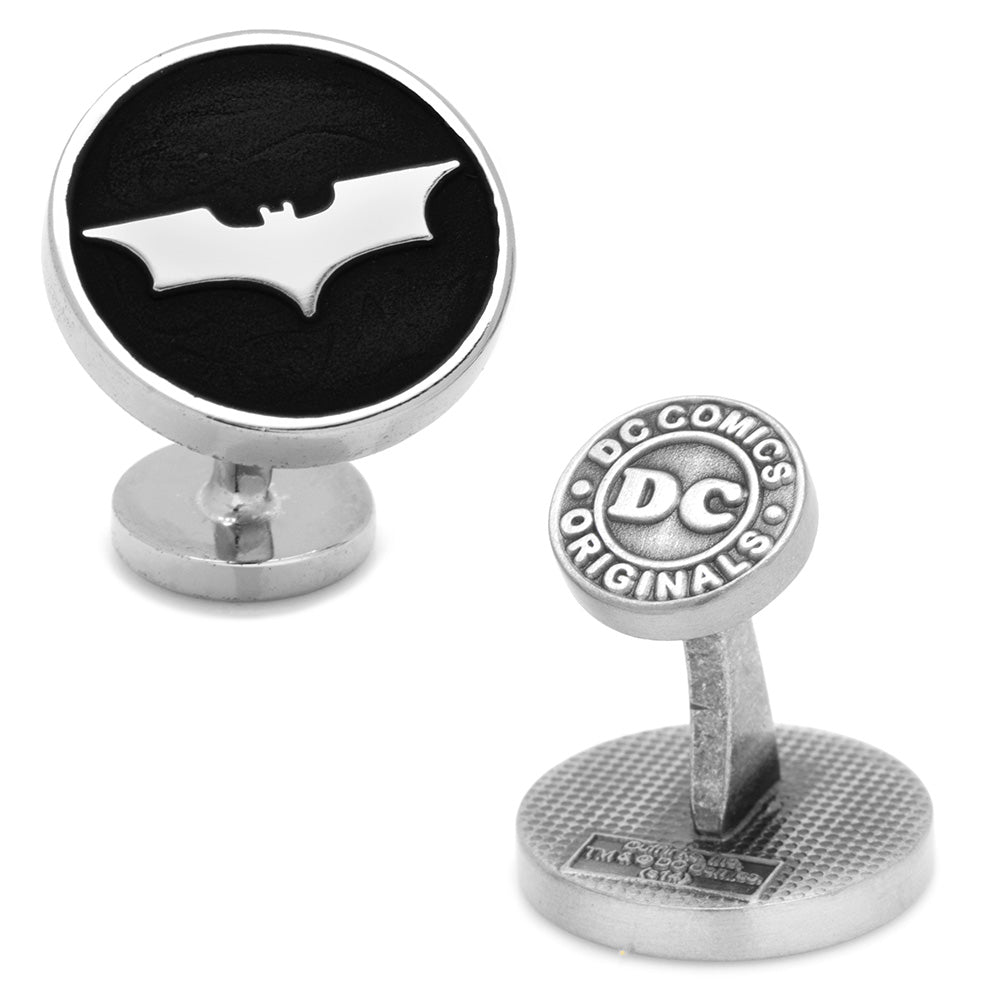 Batman Dark Knight Recessed Black Cufflinks