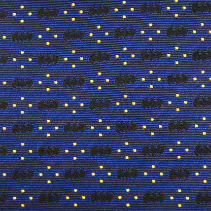 Batman Icon Diamond Dot Navy Mens Tie