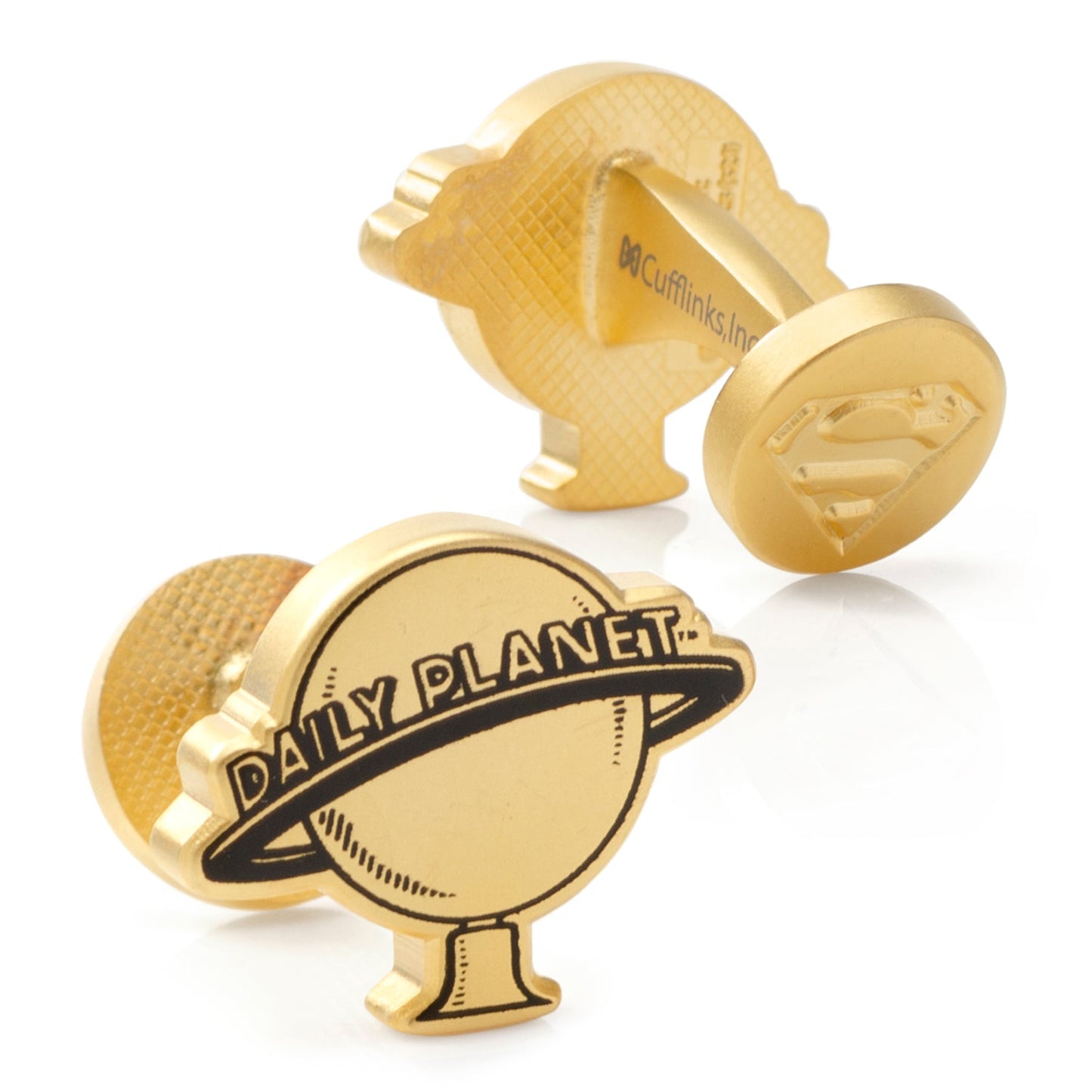 Superman Daily Planet Gold Cufflinks