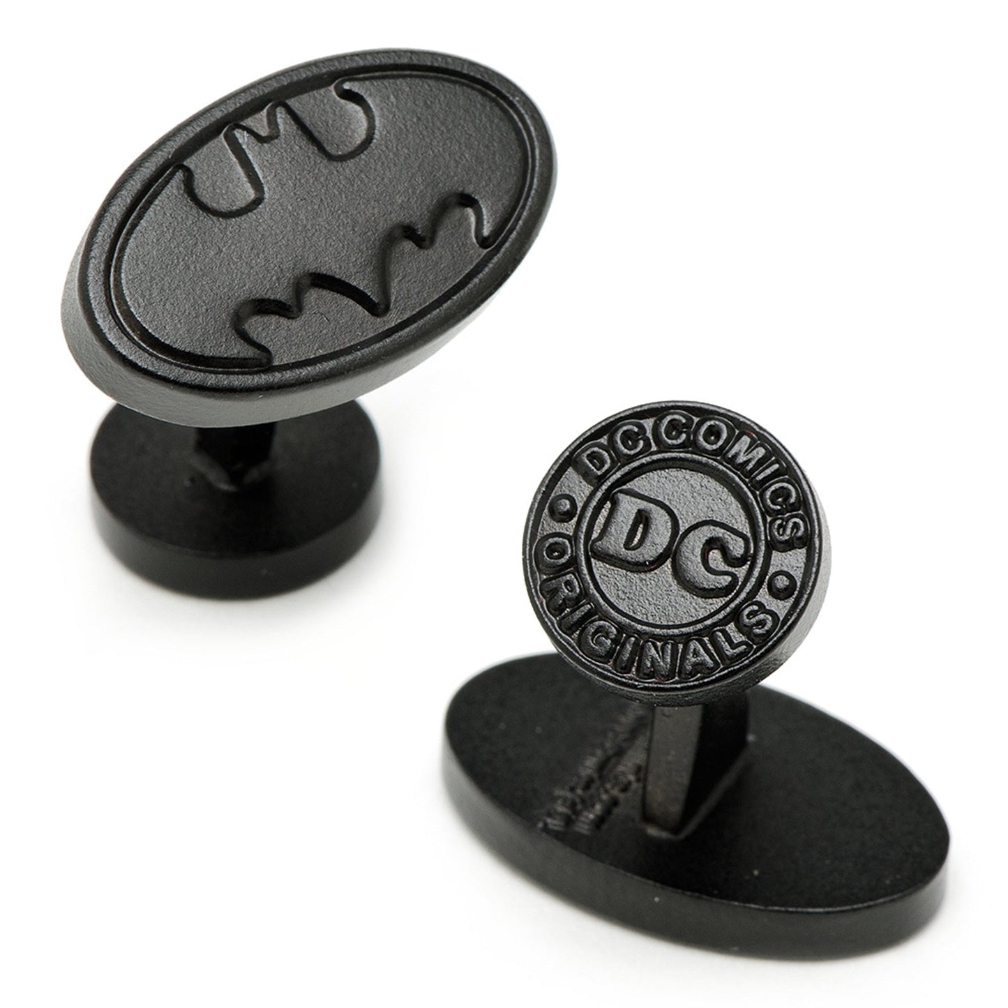 Batman Logo Satin Black Cufflinks
