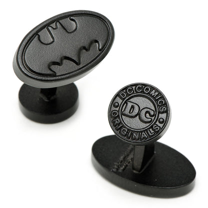 Batman Logo Satin Black Cufflinks