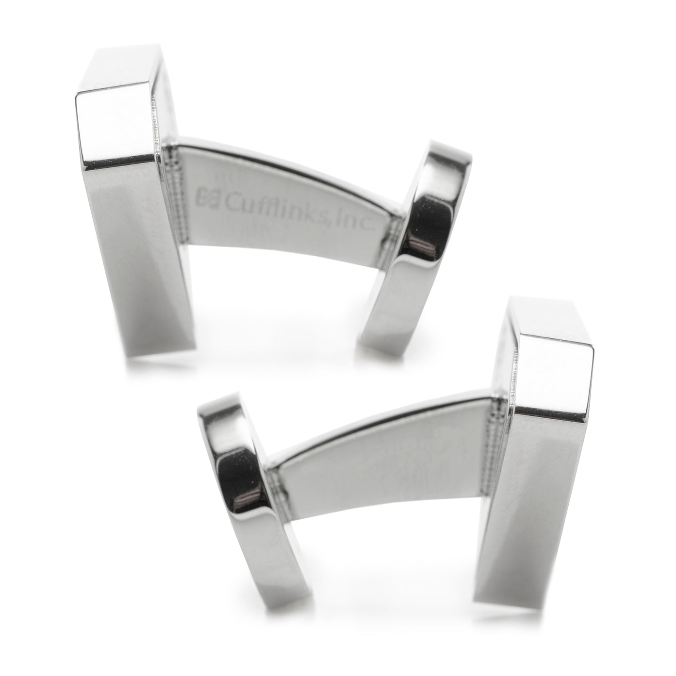 Superman Black Onyx Stainless Steel Cufflinks