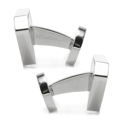 Superman Black Onyx Stainless Steel Cufflinks