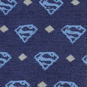 Superman Diamond Navy Socks
