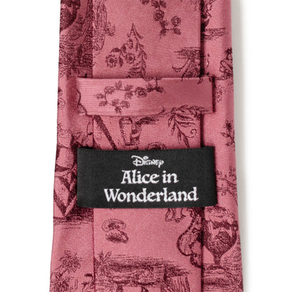 Disney Alice in Wonderland Dusty Red Men's Tie