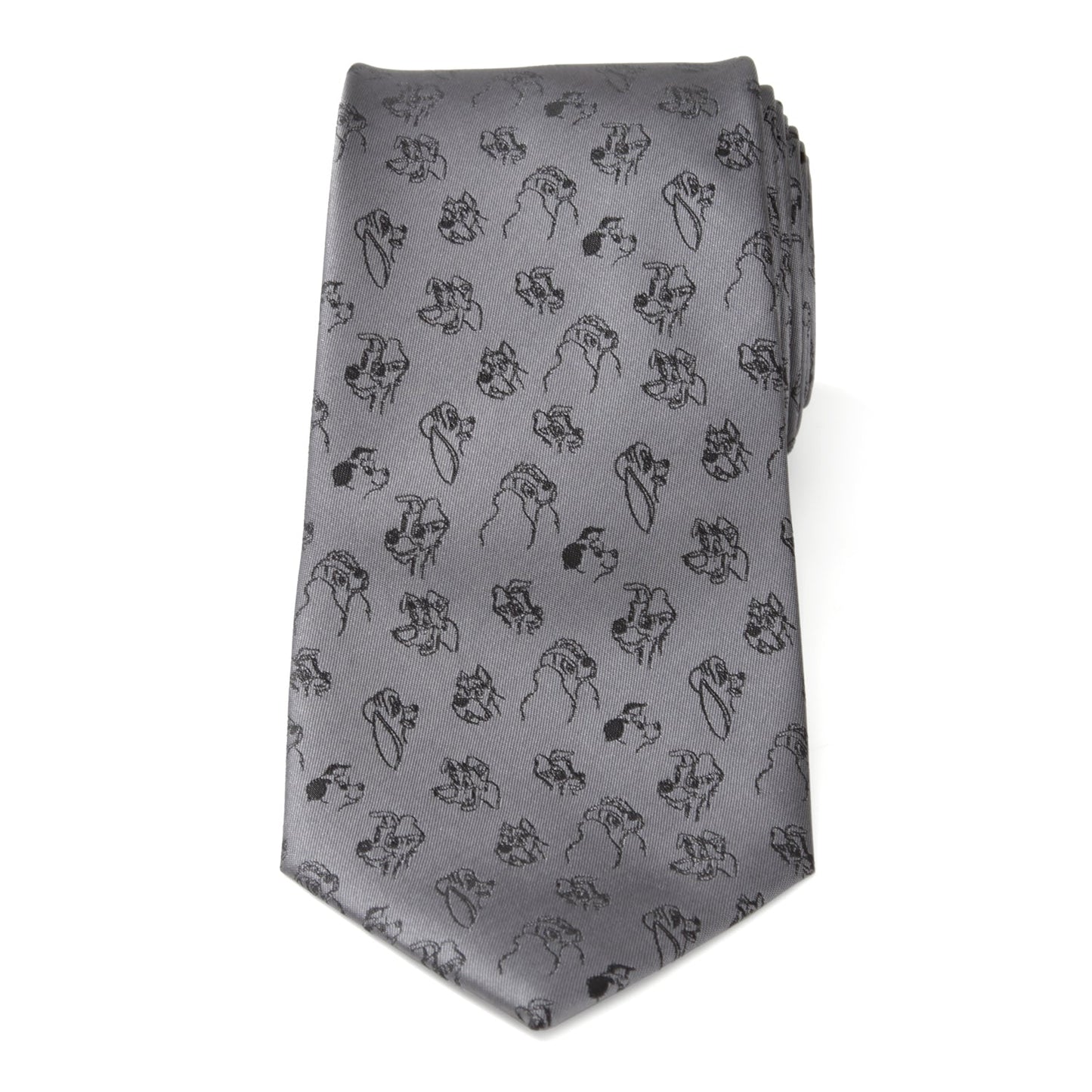 Disney Dogs Gray Men's Tie