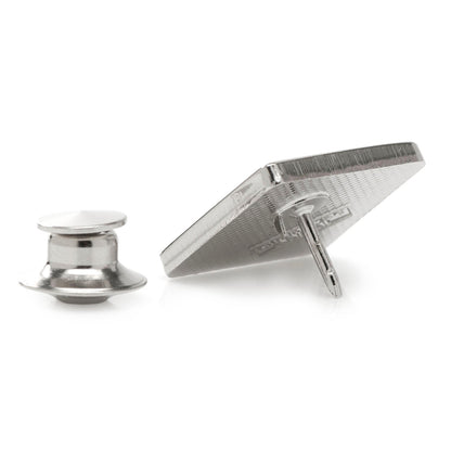 Disney Donald Duck Patterned Black Socks and Mickey Mouse Blue Lapel Pin Gift Set